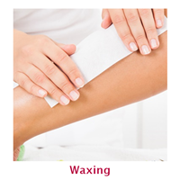 Waxing hair removal
